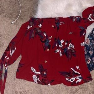 Size small off shoulders top